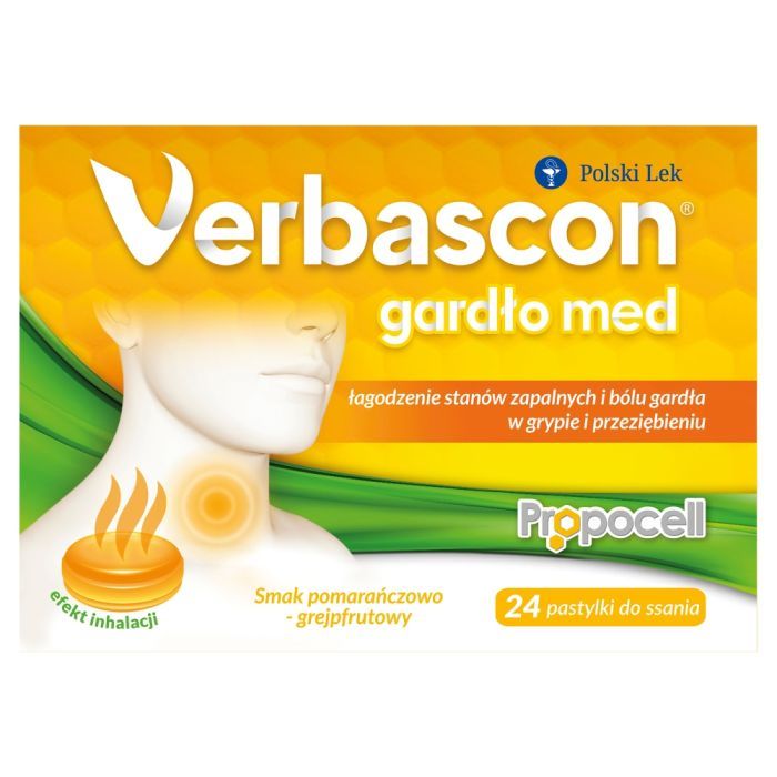 Verbascon Gardło Med, pastylki do ssania, 24 szt. main product photo
