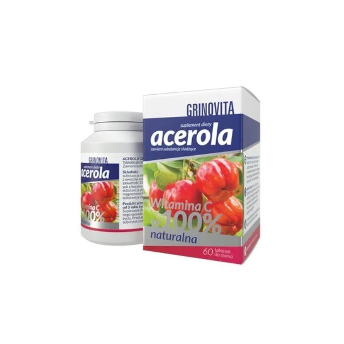 Acerola Grinovita, tabletki do ssania, 60 szt. main product photo