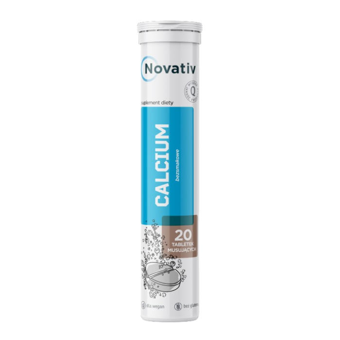 Novativ Calcium, tabletki musujące, 20 sztuk main product photo