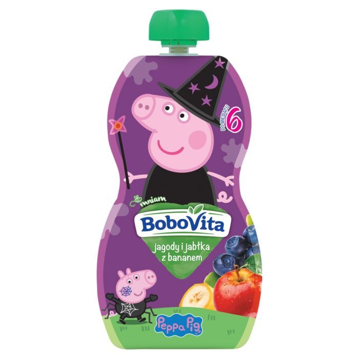 BoboVita, jagody i jablka z bananem, po 6 m-cu, 100 g main product photo