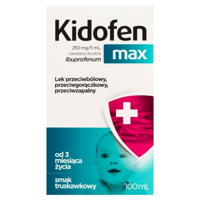 Kidofen max, 250 mg/5ml, zawiesina doustna, 100 ml main product photo