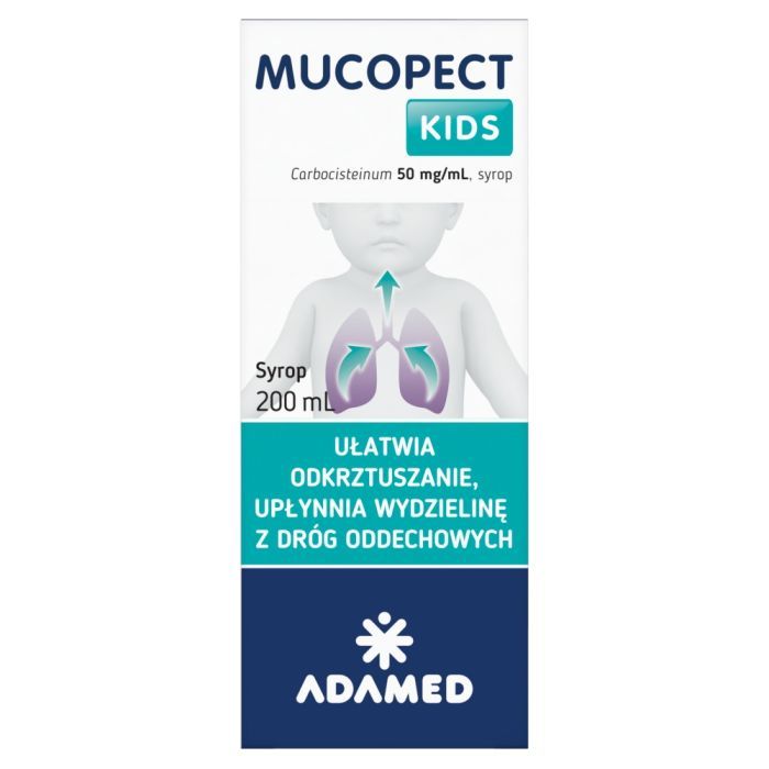 Mucopect Kids, 50 mg/ml, syrop, 200 ml main product photo