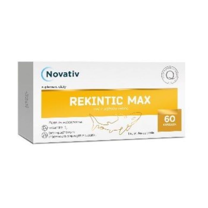 Novativ Rekintic Max, kaps., olej, z watroby rekina, 60 szt main product photo