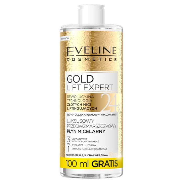 Eveline Gold Lift Expert, plyn,micel.p/zmarsz,luksus,500ml main product photo