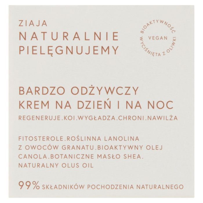 Ziaja Naturalnie Pielegnujemy, krem,b.odzyw,n/dzien,noc,50ml main product photo