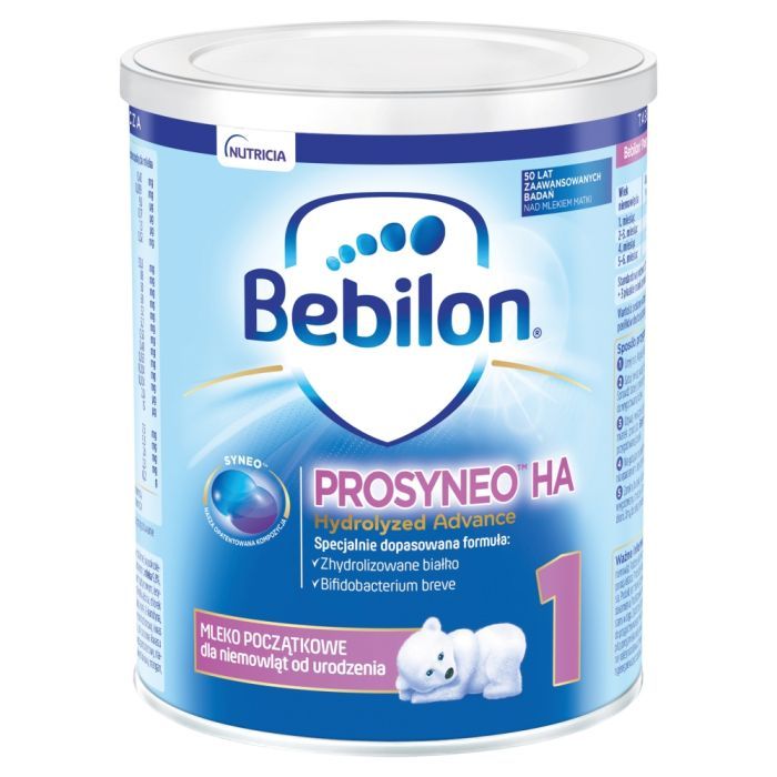 Bebilon Prosyneo HA 1, mleko początkowe dla niemowląt od urodzenia, 400 g main product photo
