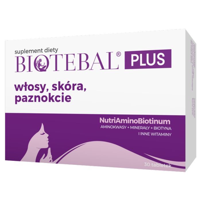 Biotebal PLUS włosy, skóra, paznokcie, tabletki, 30 szt. main product photo