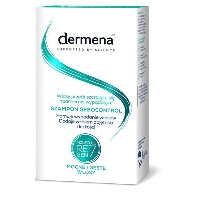 Dermena Sebocontrol, szampon do włosów przetłuszczających się, nadmiernie wypadających, 200 ml main product photo