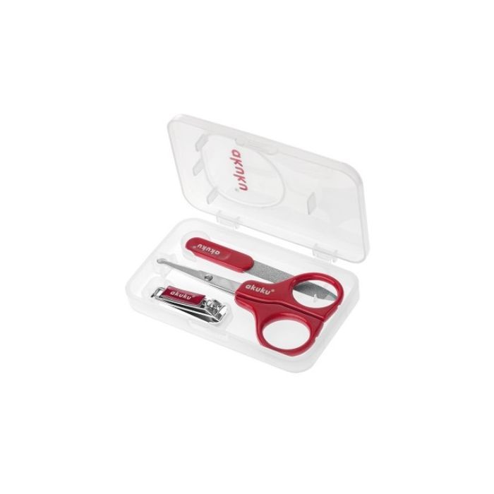 Akuku, zestaw do manicure, A0042 red main product photo