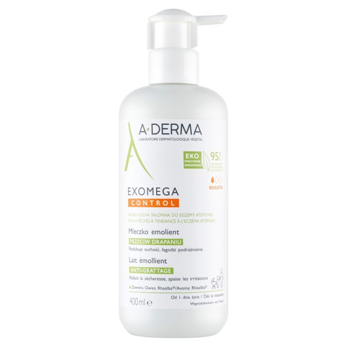 Aderma Exomega Control, mleczko emolient, 400 ml main product photo