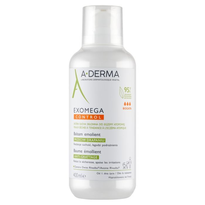 Aderma Exomega Control,balsam,emolient,przeciw drapaniu,400ml main product photo