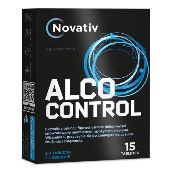 Novativ Alco Control, tabl., 15 szt main product photo