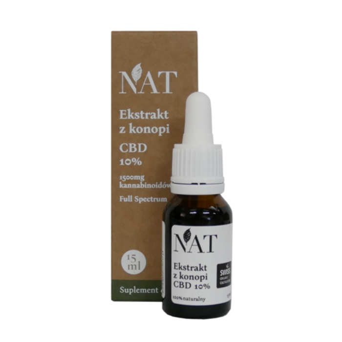 NAT Ekstrakt z Konopi CBD 10%, olej, 15 ml main product photo