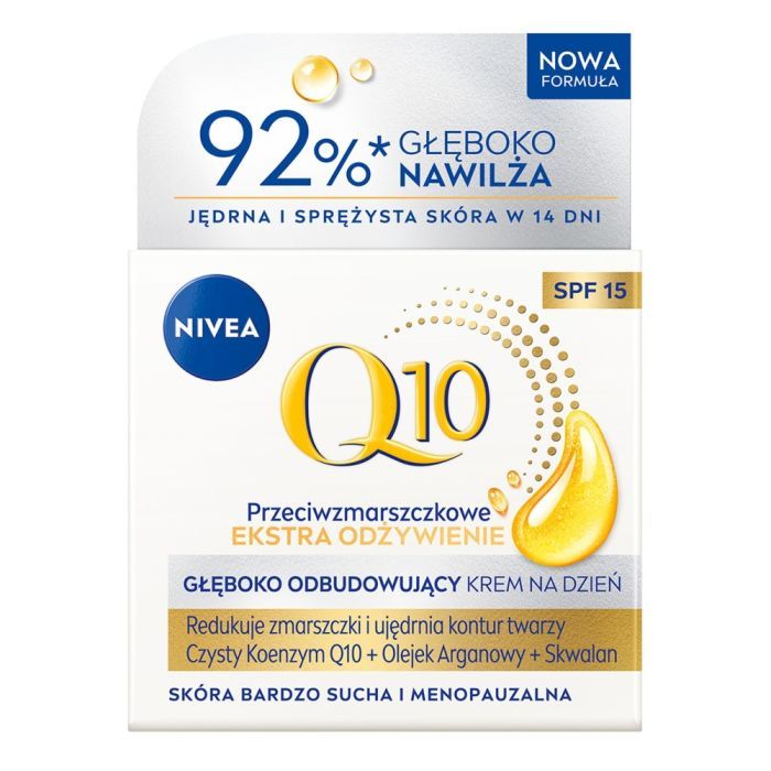 Nivea Q10 Ekstra Odzywienie, krem,p/zmar.,odbud,n/dzien,50ml main product photo