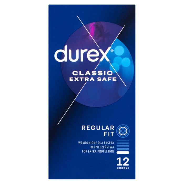 Durex Extra Safe, prezerwatywy powlekane środkiem nawilżającym, 12 szt. main product photo