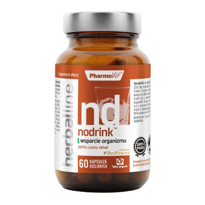 Nodrink wsparcie organizmu Herballine Pharmovit,kaps.,60 szt main product photo