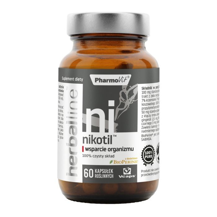 Nikotil wsparcie organizmu Herballine Pharmovit, kaps.,60szt main product photo