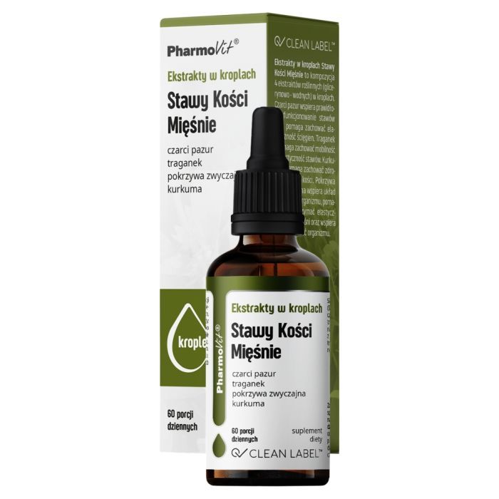 Ekstrakty w krop.Staw.Kosci Miesn.Clean label Pharmovit,30ml main product photo