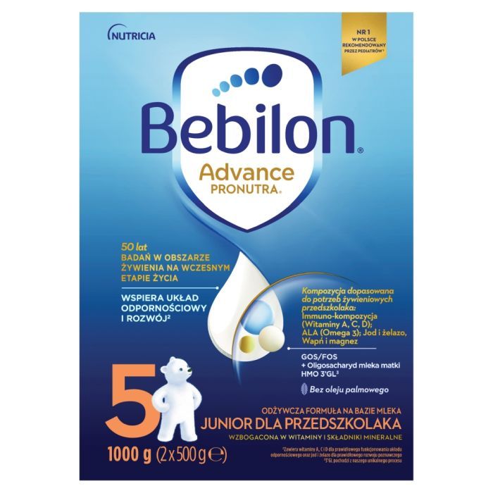 Bebilon 5 z Pronutra Advance, proszek, 1000 g (2x500g) main product photo