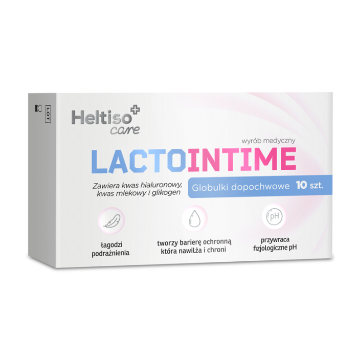 Heltiso Care Lactointime globulki dopochwowe, 10 sztuk main product photo