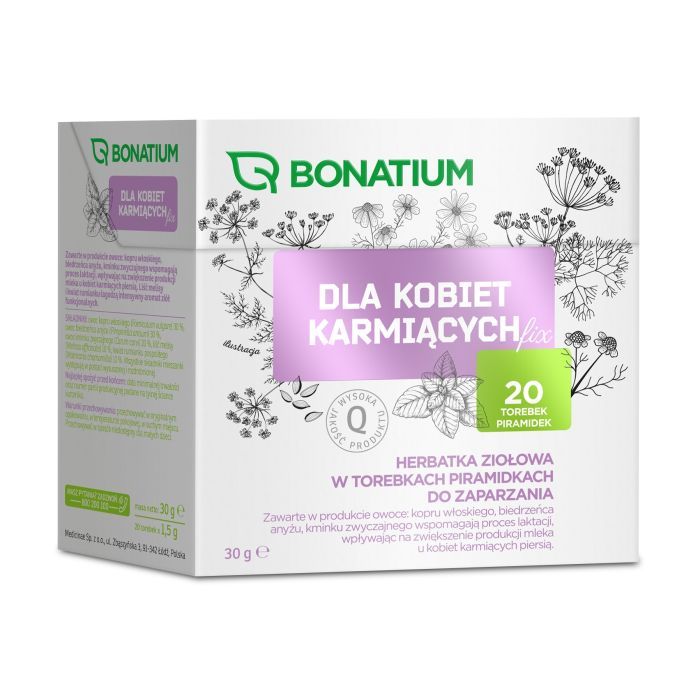 Bonatium Dla kobiet karmiących fix, herbatka ziołowa, 20szt main product photo
