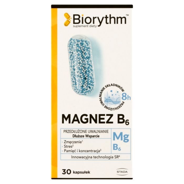 Biorythm Magnez B6, kaps.o przedl.uwaln.,30 szt main product photo
