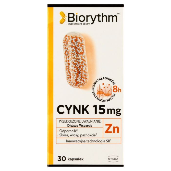 Biorythm Cynk 15 mg, kaps.o przedl.uwaln.,30 szt main product photo