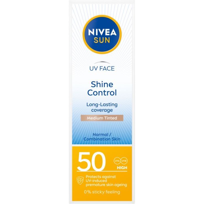 Nivea Sun Shine Control, krem,do twarzy,matujacy,SPF50, 50ml main product photo