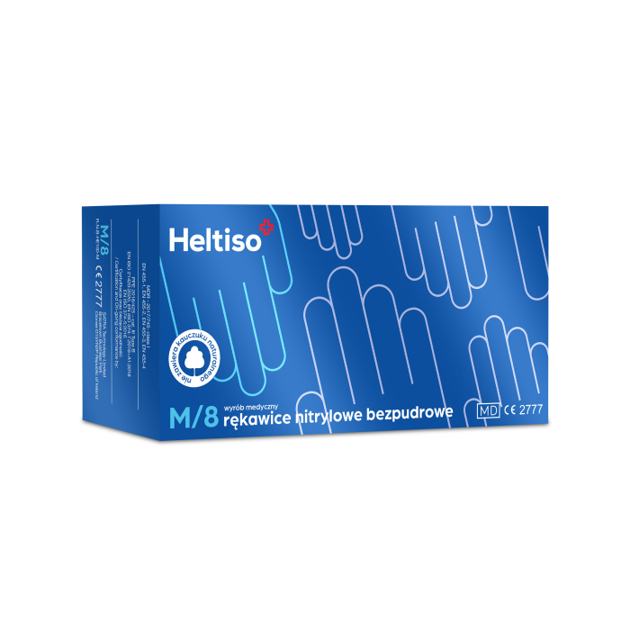 Heltiso rękawice nitrylowe bezpudrowe, rozmiar M main product photo