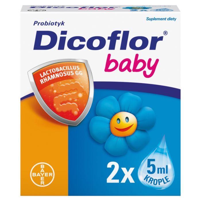 Dicoflor Baby, krople, 5 ml x 2opak,PROM.5342/23 main product photo