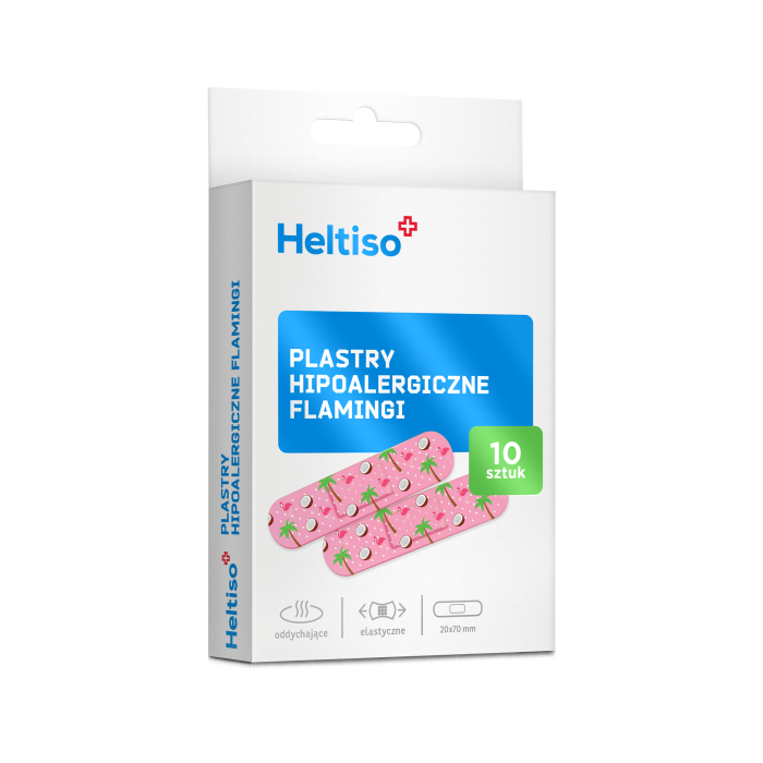 Heltiso plastry hipoalergiczne, flamingi, 10 sztuk main product photo