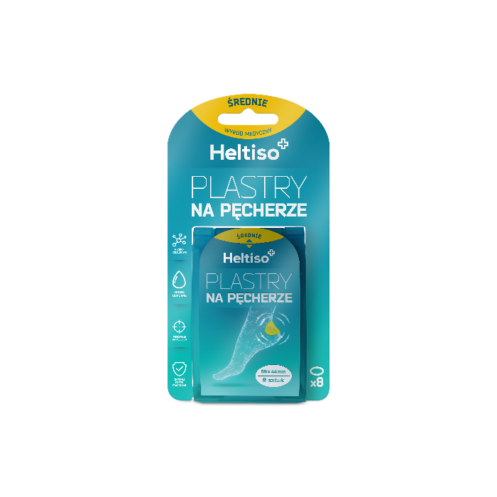Heltiso plastry na pęcherze średnie, 8 sztuk main product photo