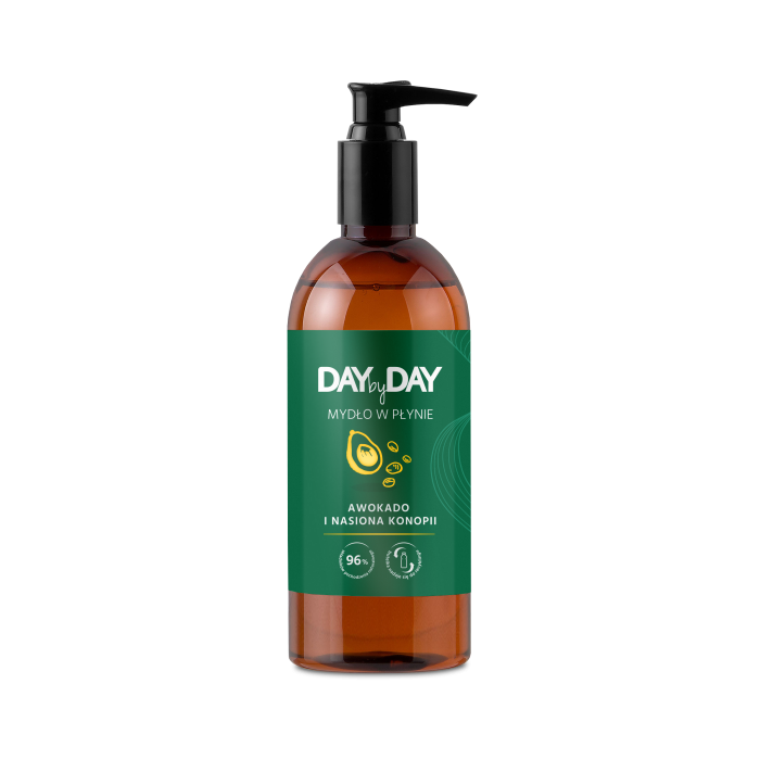 DAY by DAY mydło w płynie, awokado i nasiona konopi, 400 ml main product photo