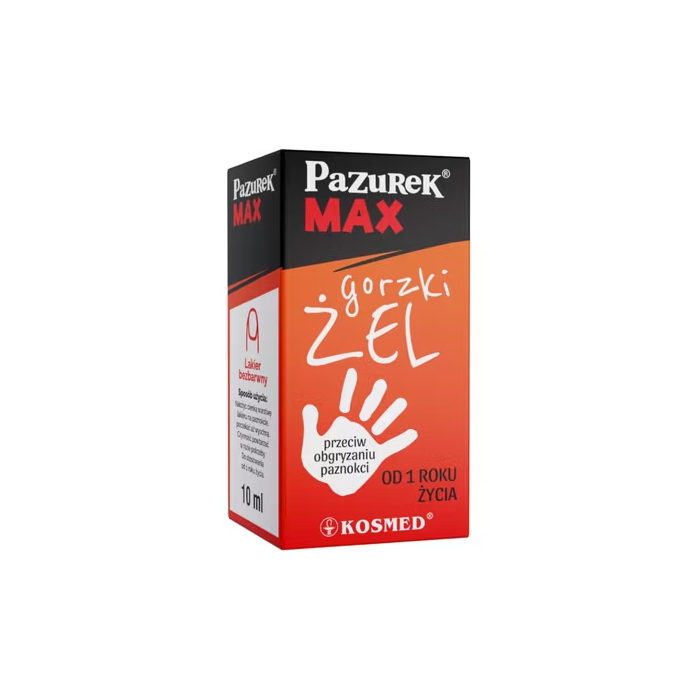 Pazurek Max, zel, gorzki, p/obgryzaniu paznokci, 10 ml main product photo