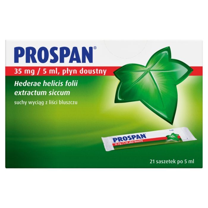 Prospan, 35 mg/5 ml, plyn doustny, 21 sasz. main product photo