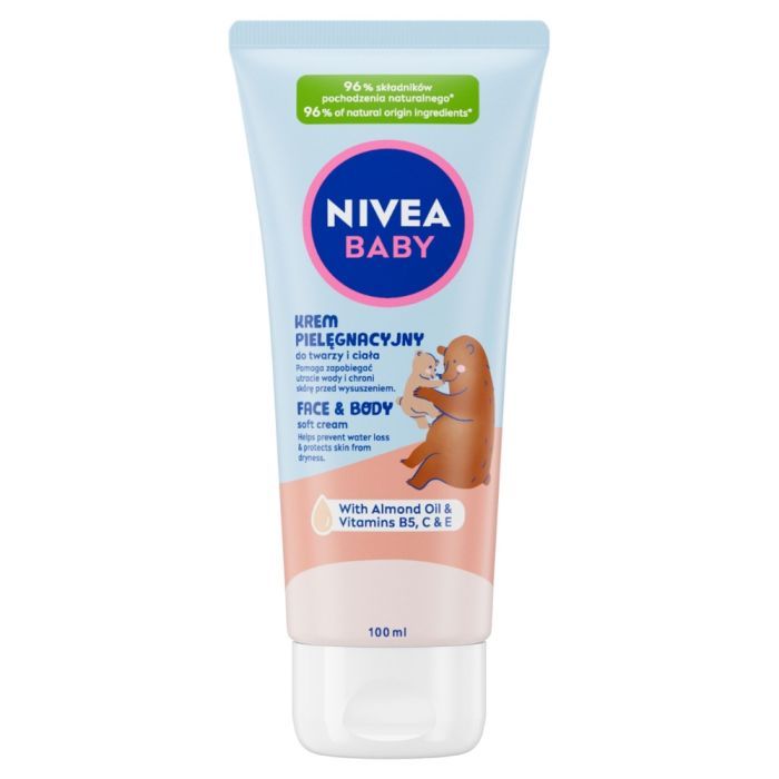 Nivea Baby, krem, pielegn.do twarzy,ciala, 100 ml main product photo