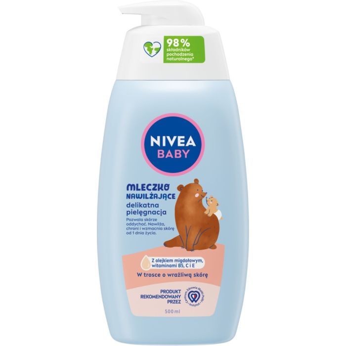 Nivea Baby, mlecz.,nawilzajace,delikatna pielegnacja,500ml main product photo