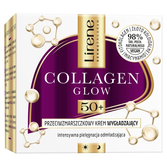 Lirene Dermopr.Collag.Glow 50+,krem,p/zmar,wygl,50ml main product photo