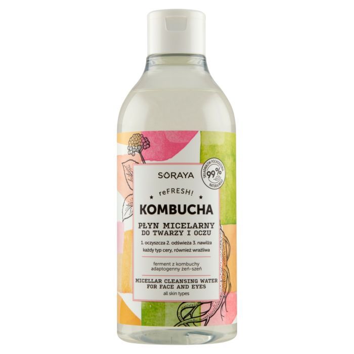 Soraya Kombucha, plyn, micelarny, do twarzy i oczu, 400 ml main product photo
