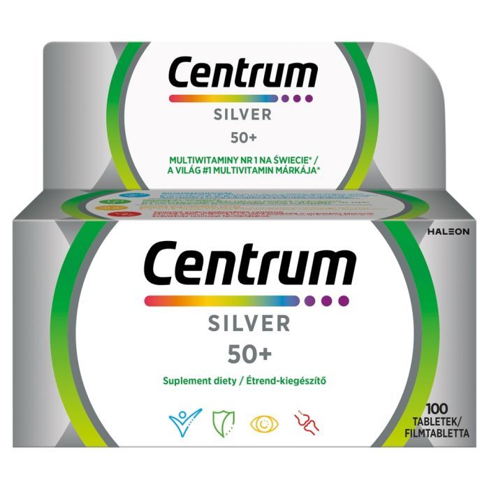 Centrum Silver 50+, tabl., (Haleon),100 szt main product photo