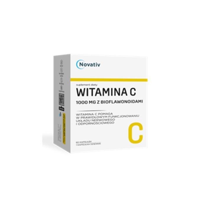 Novativ Witamina C 1000 mg z bioflawonoidami, kaps.,60 szt main product photo