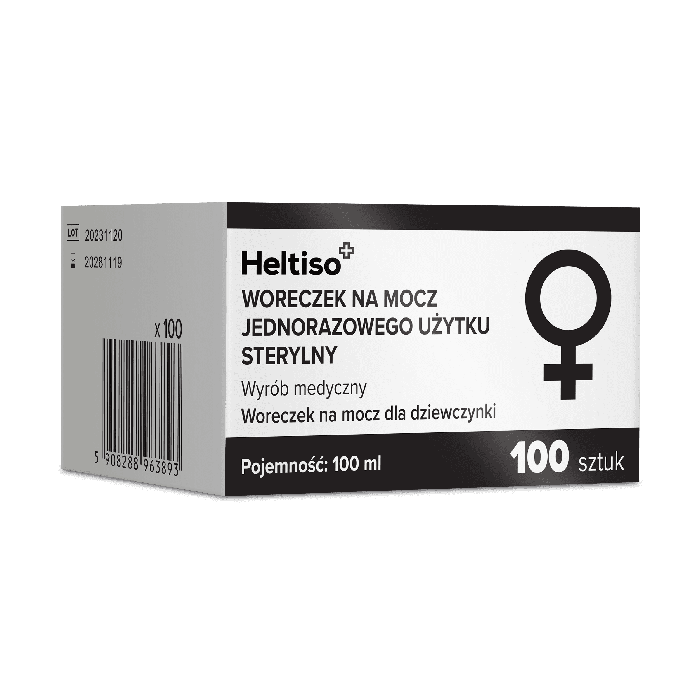 Heltiso Woreczek na mocz jednorazowego użytku sterylny dla dziewczynki,1 sztuka main product photo