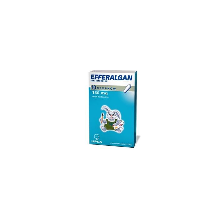Efferalgan, 150 mg, czopki doodbytnicze, 10 szt. main product photo