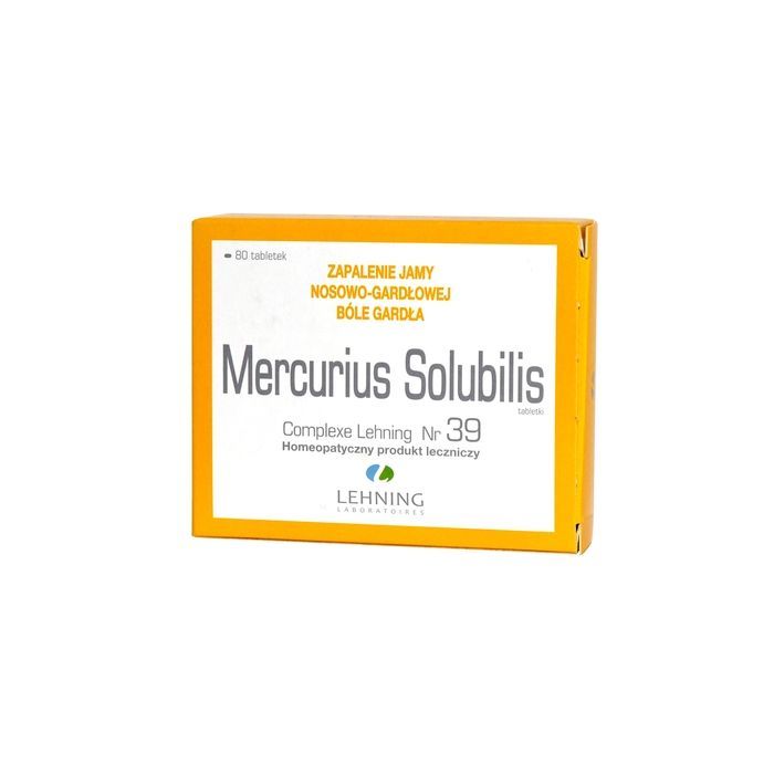 Lehning Mercurius solubilis complexe Nr 39, tabletki, 80 szt. main product photo