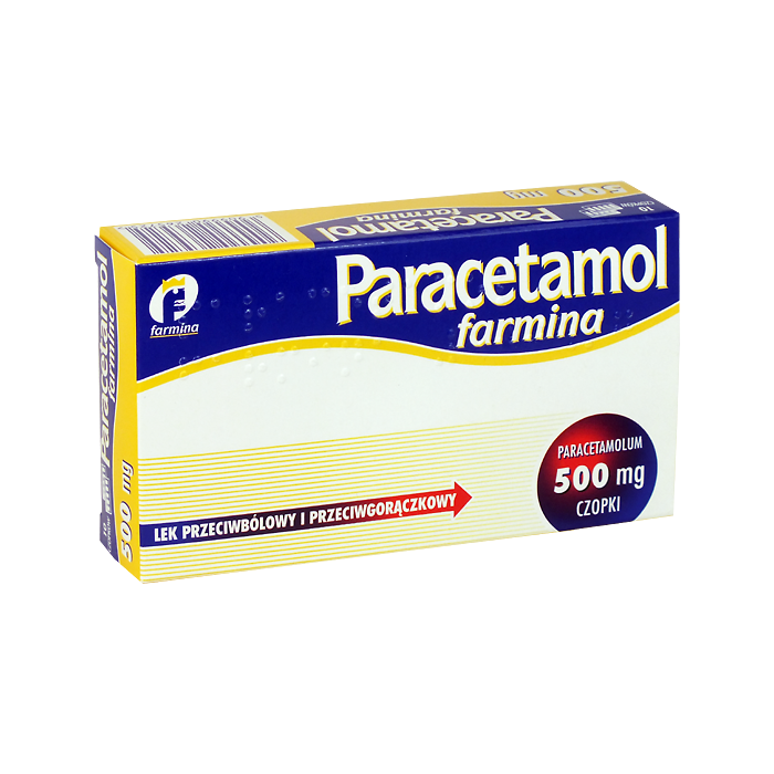 Paracetamol Farmina, 500 mg, czopki, 10 szt. main product photo