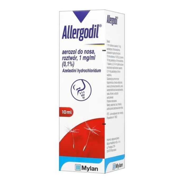 Allergodil, 1 mg/ml (0,1%), aerozol do nosa, 10 ml main product photo
