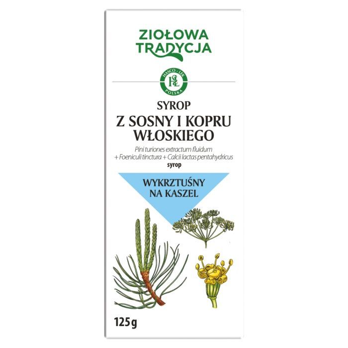 Ziołowa Tradycja Syrop z sosny i kopru włoskiego, syrop, 125 g main product photo