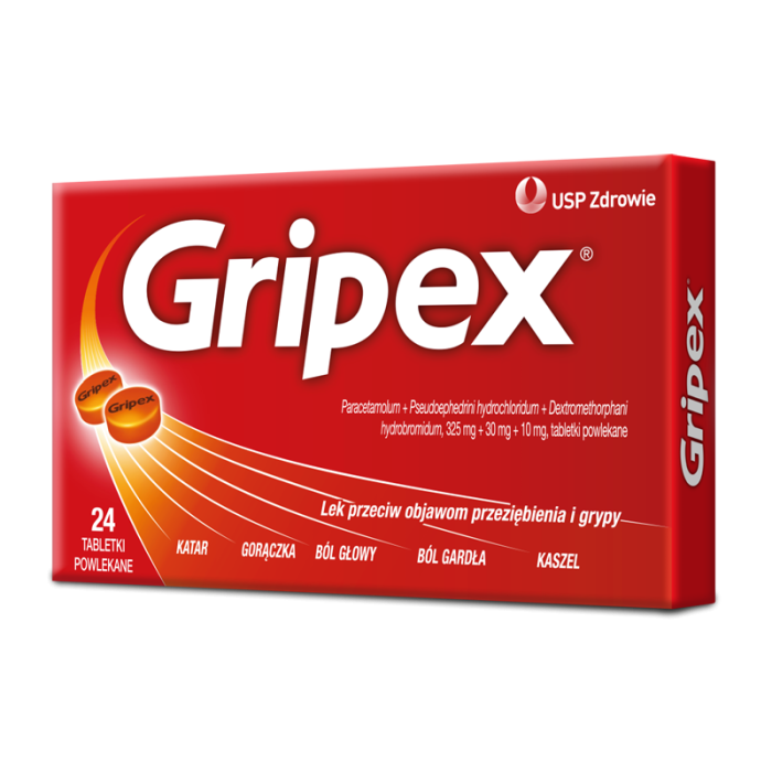 Gripex, tabletki powlekane, 24 szt. main product photo