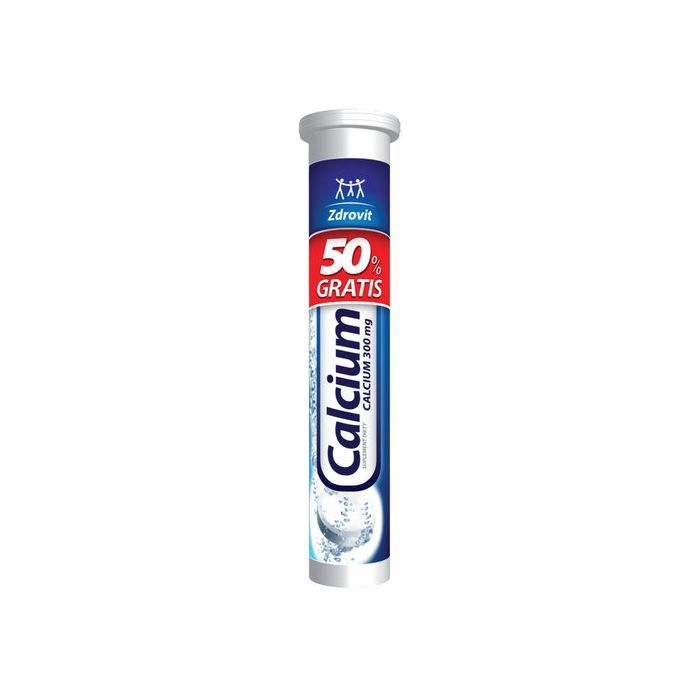 Zdrovit Calcium 300 mg, tabletki musujące, smak cytrynowy, 20 szt. main product photo