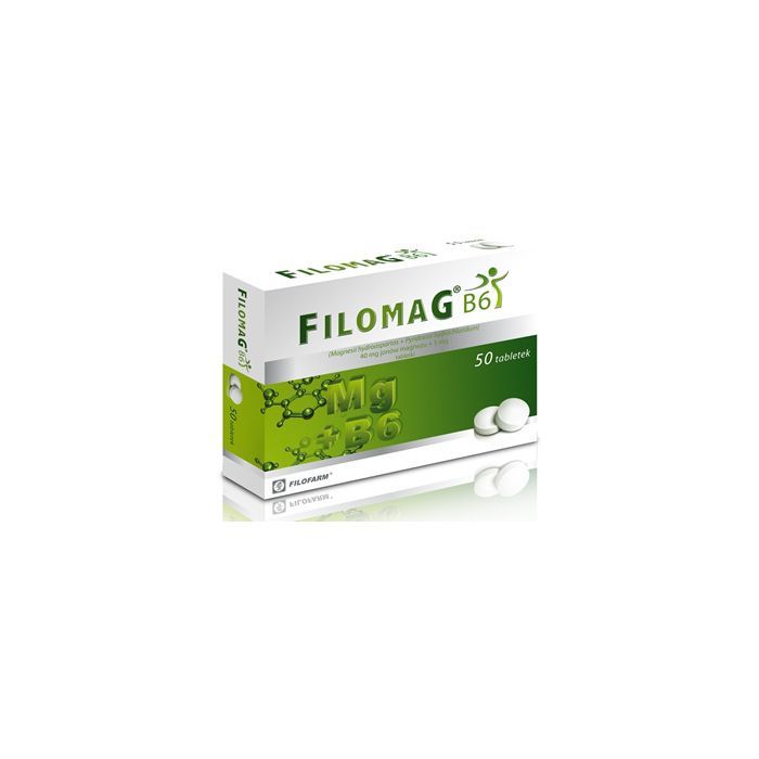 Filomag B6, 40 mg + 5 mg, tabletki, 50 szt. main product photo